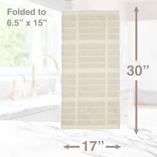100% Cotton 17"x30" Black Kitchen Towel Q52083