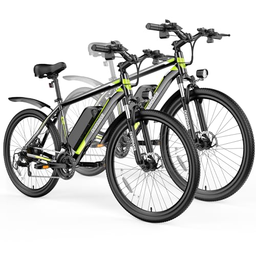 Electric Bike 500W Motor 26" x1.95 48V 12.8 AH Battery 21-Speed Gears 25MPH Lockable Fork Suspension W4662