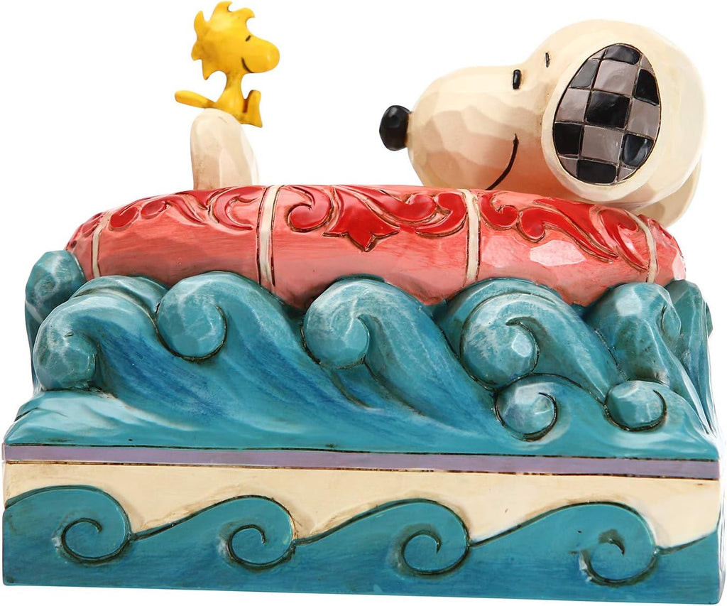 4 Inch Multicolor Snoopy and Woodstock Figurine W36185
