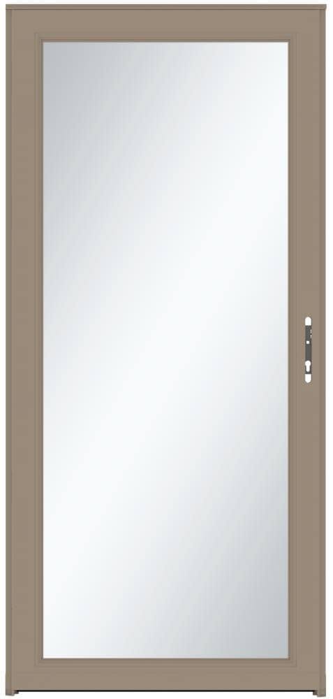 Sandstone Full-view Aluminum Storm Door in Brown V590712