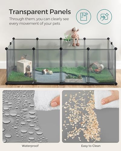 White 56.3 x 28.7 x 18.1 Inches Plastic Pet Playpen D33079