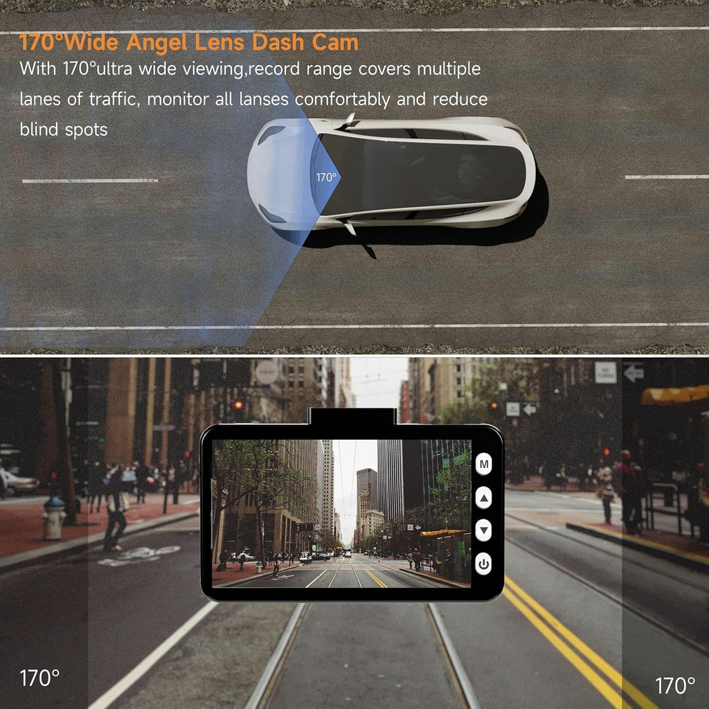 4K UHD Dash Cam with 3'' IPS Screen Y12059