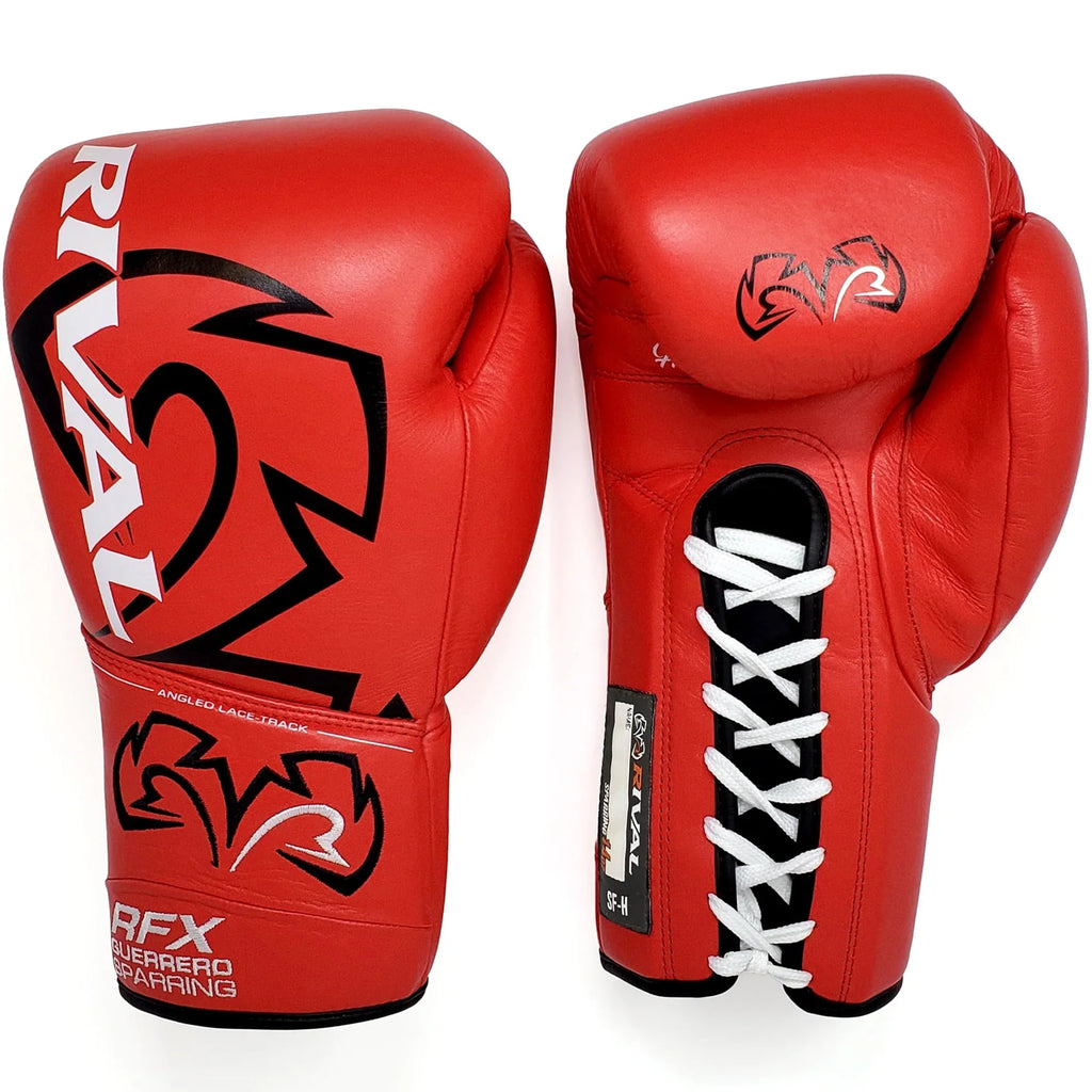 12 oz Red Lace-Up Sparring Gloves U480