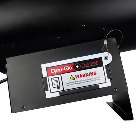 Black Portable Forced Air Propane Heater D8609