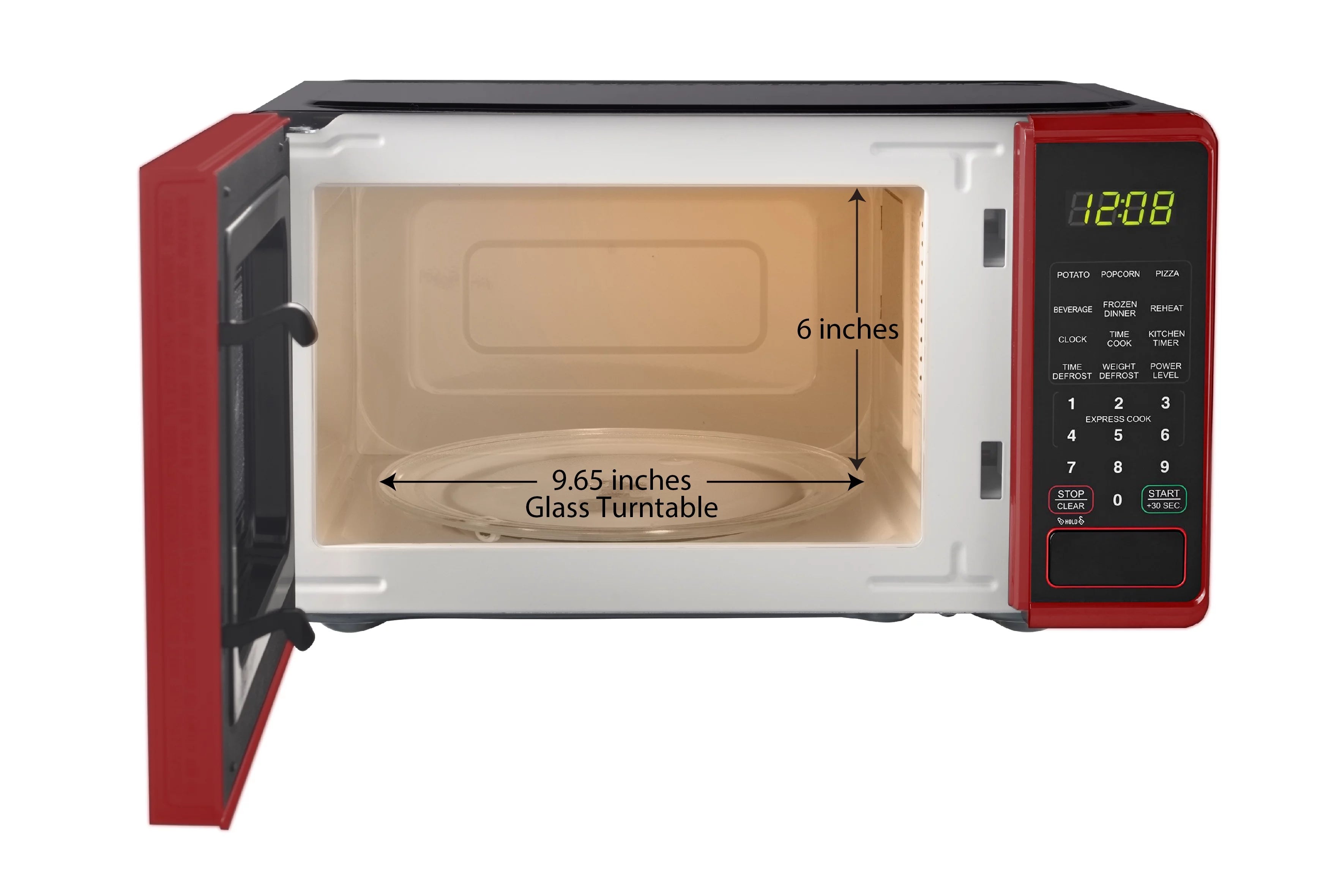 0.7 cu. ft. 700 Watts Red Countertop Microwave Oven A5600