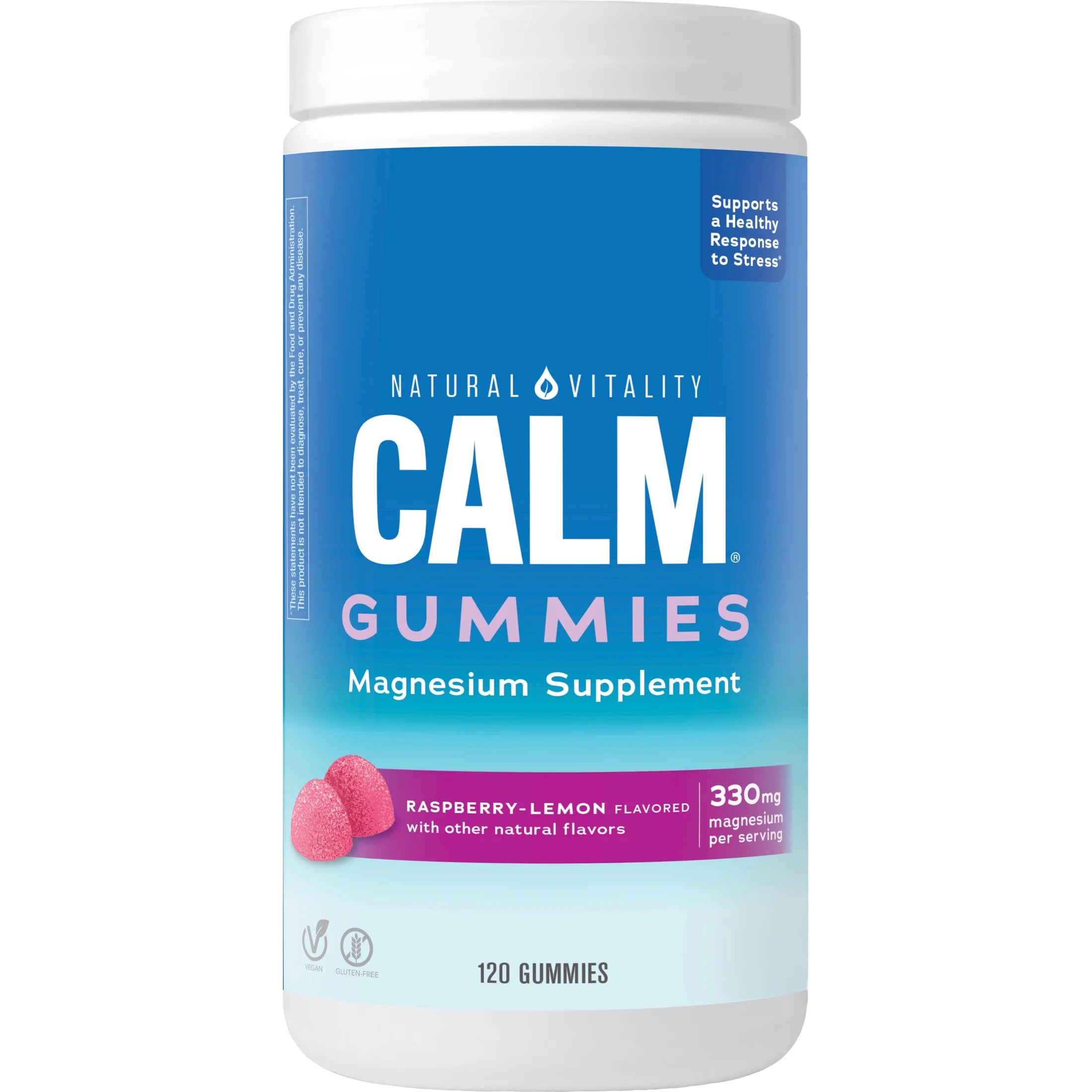 Raspberry Lemon Magnesium Supplement Gummies, 120 Count I52056
