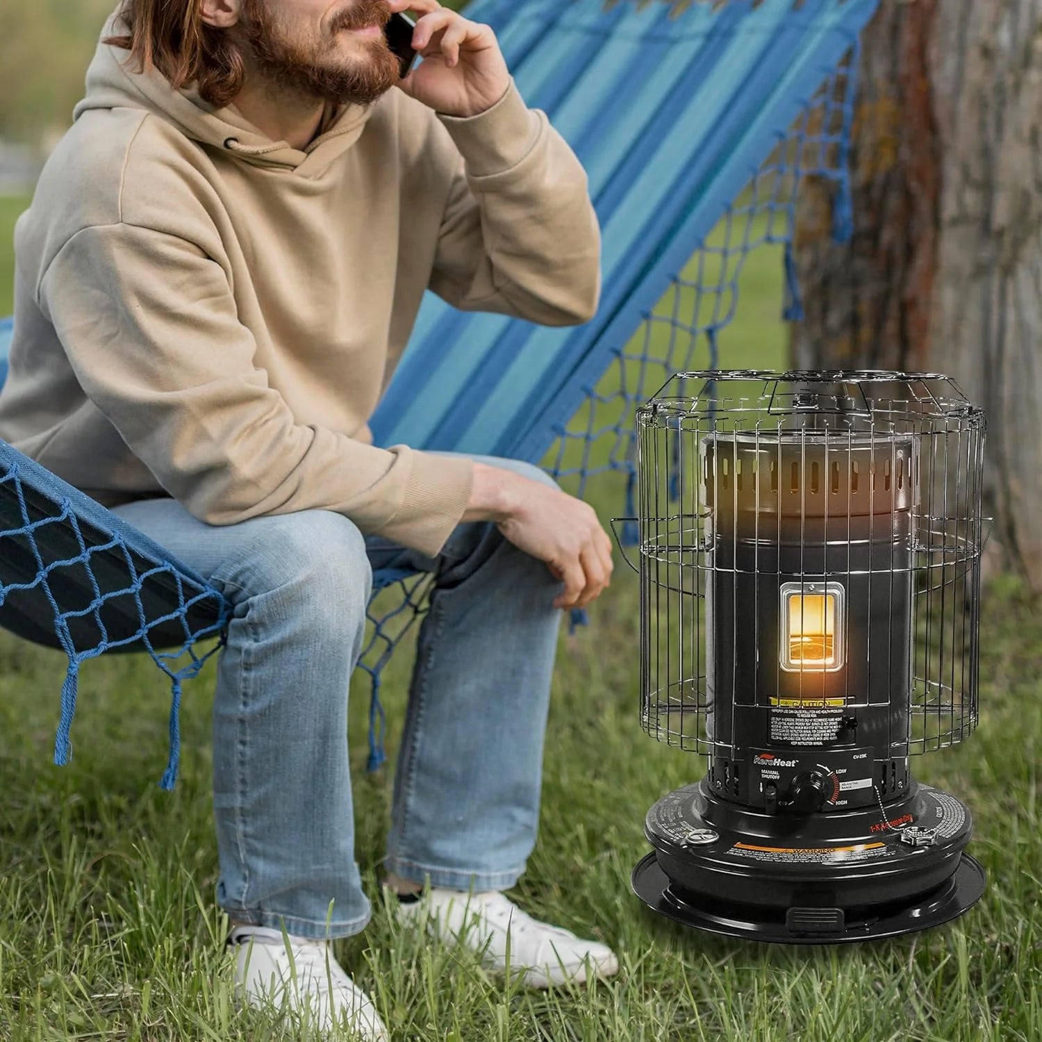 White Portable Kerosene Heater Y205