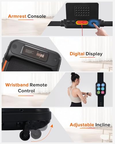 2 in 1 Folding Electric Treadmill with Remote Control C84769