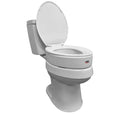 Raised Toilet Seat, White, 300 lb Capacity Q69347