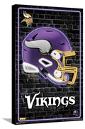 NFL Minnesota Vikings Neon Helmet Wall Poster K77874