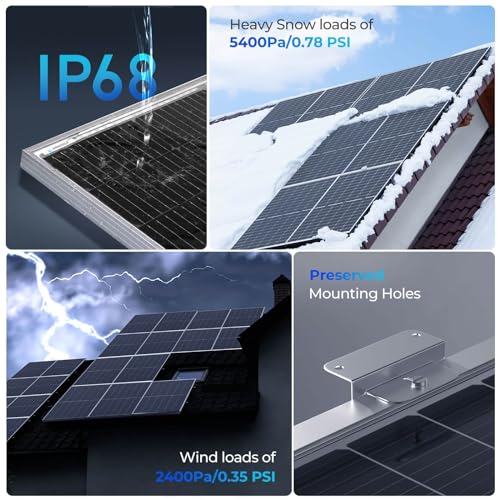 1100W 550 Watt Monocrystalline Solar Panels U4203