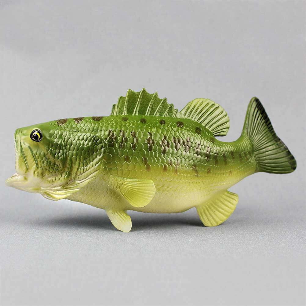 Plastic Realistic Largemouth Bass Toys (Green) I718865