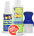 6 oz Shampoo, 2 oz Spray Away with Stainless Steel Comb Y5618