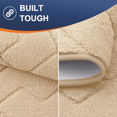 Grey 30x20 Non-Slip Washable Microfiber Dog Door Mat L967108