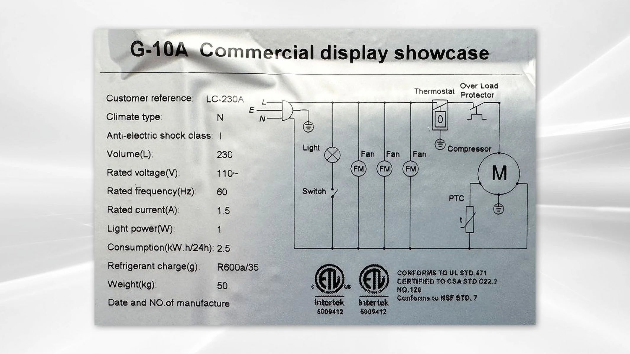 11.29 Cu. ft. Single Glass Door Beverage Commercial Refrigerator R238