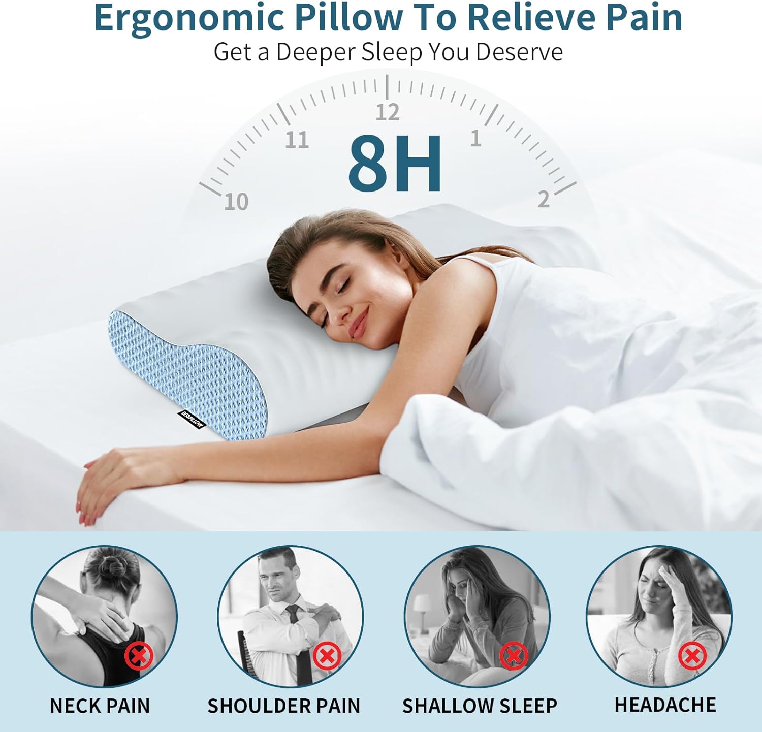 Memory Foam Cervical Pillow R5366