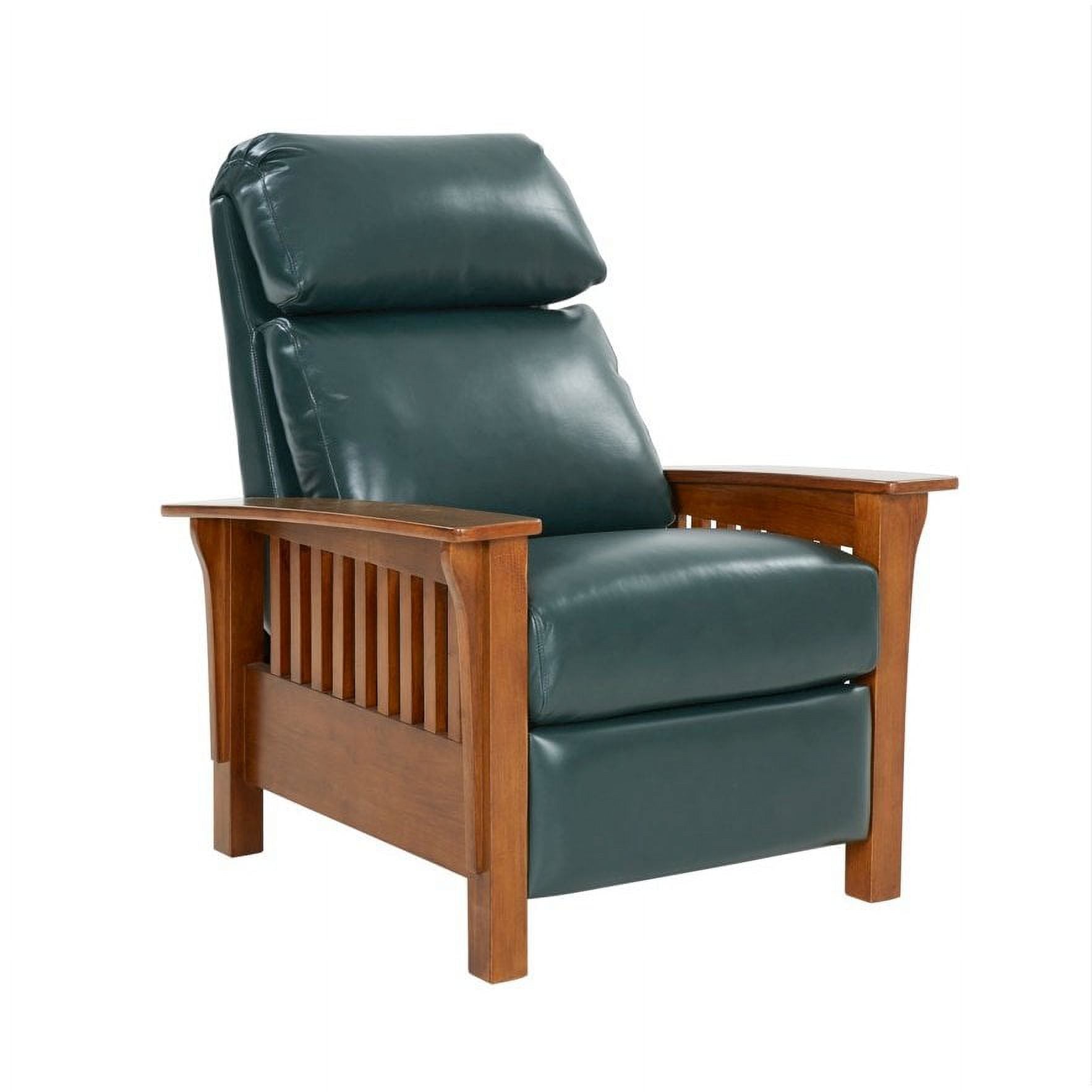 Mission Recliner, Emerald / All Leather I91862