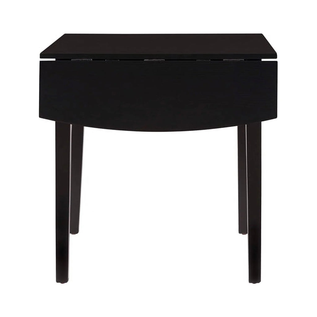 Black Wood Square Drop Leaf Table U19330