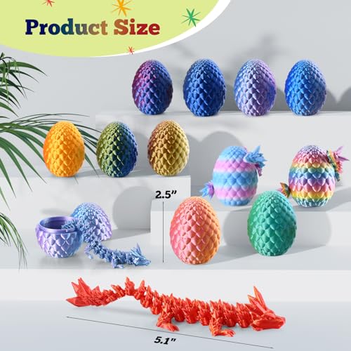 24PCS 3D Printed Dragon Eggs with Dragon Inside J35974