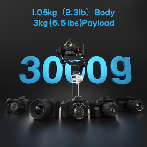 3-Axis Lightweight Gimbal Stabilizer for DSLR & Mirrorless Camera V45664