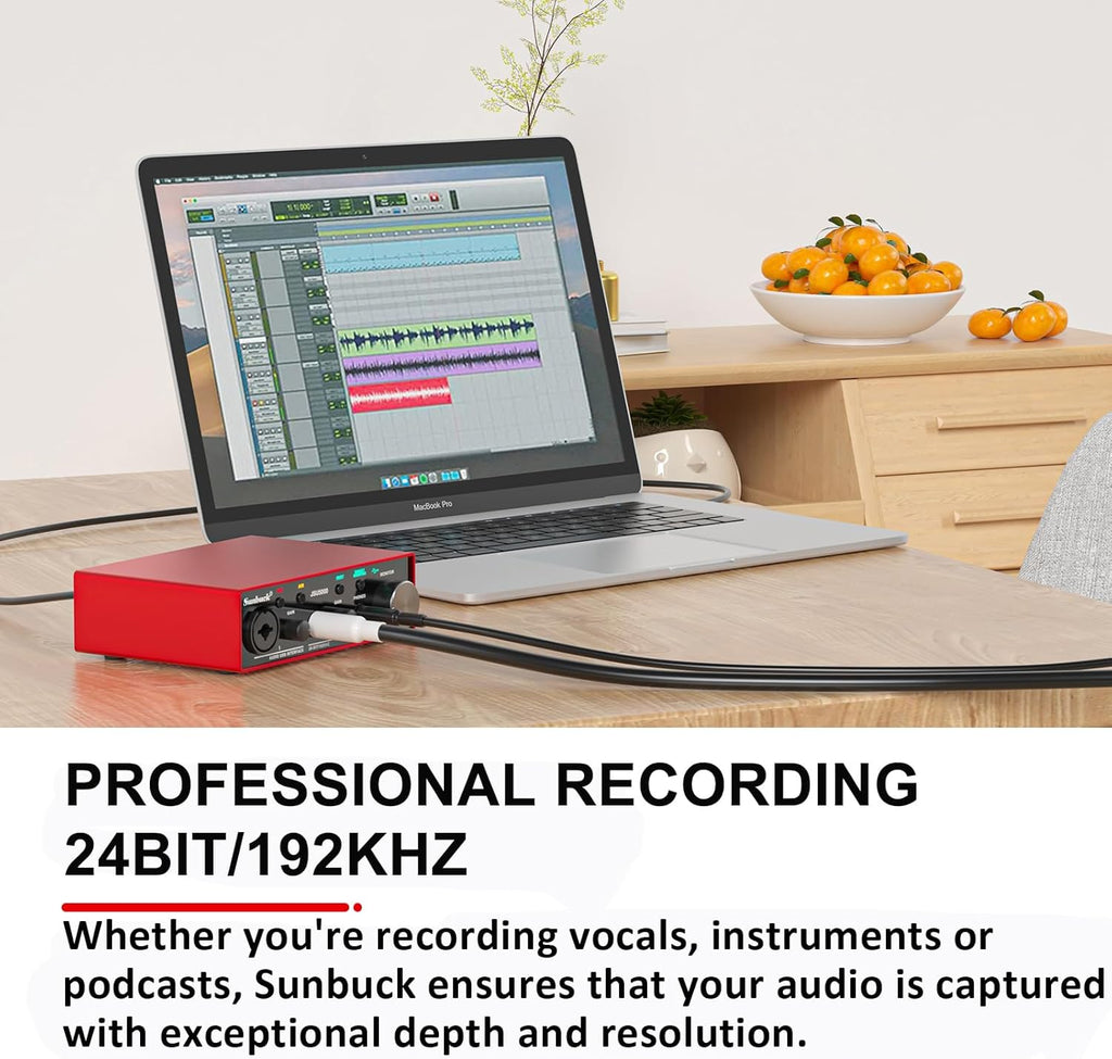 24Bit/192kHz USB Audio Interface with XLR/48V Phantom Power P29191