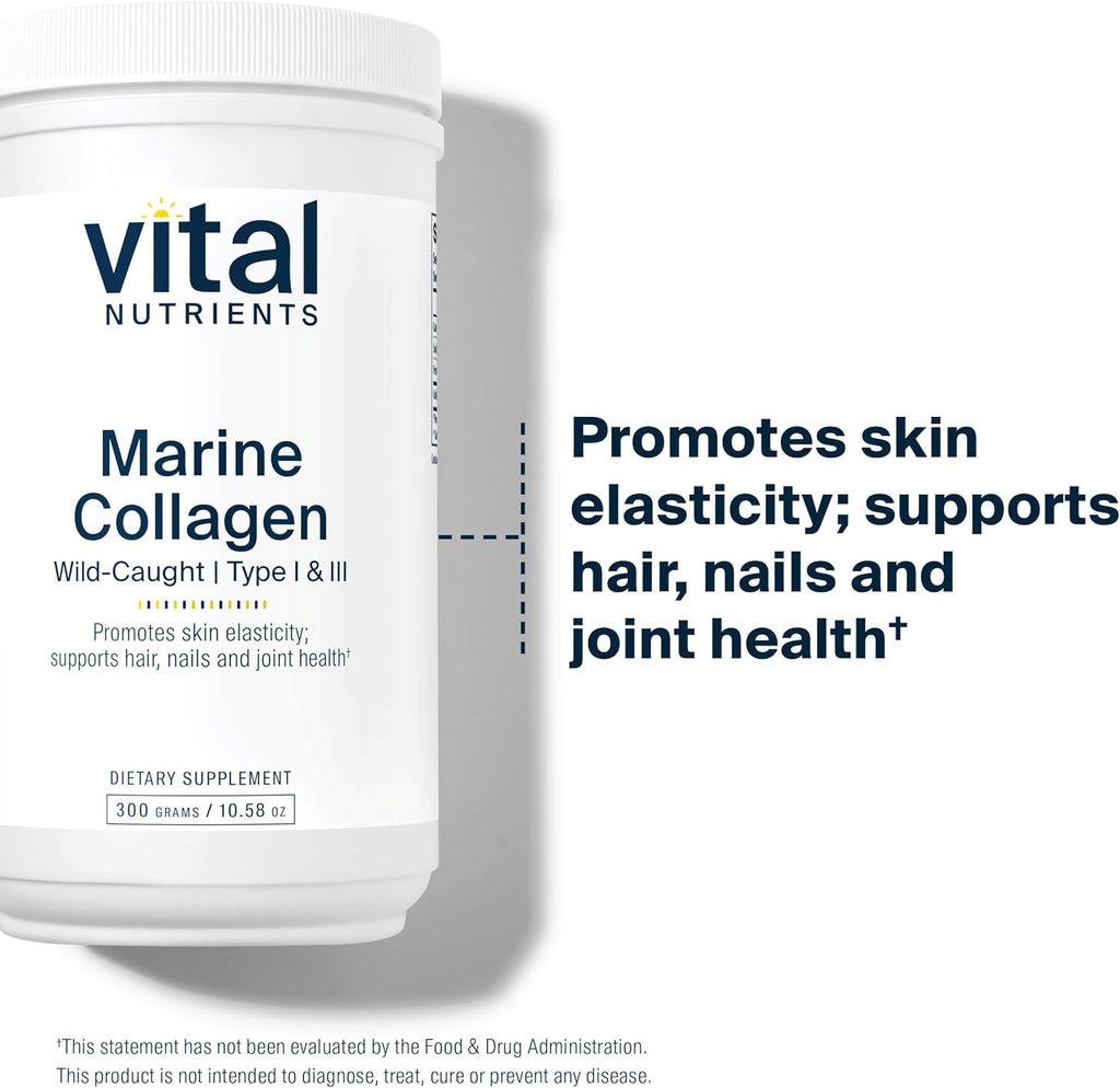 Unflavored Marine Collagen Powder Supplement 60 Capsules B390