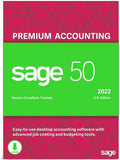 Sage 50 Premium Accounting 2022 1-User Accounting Software W657