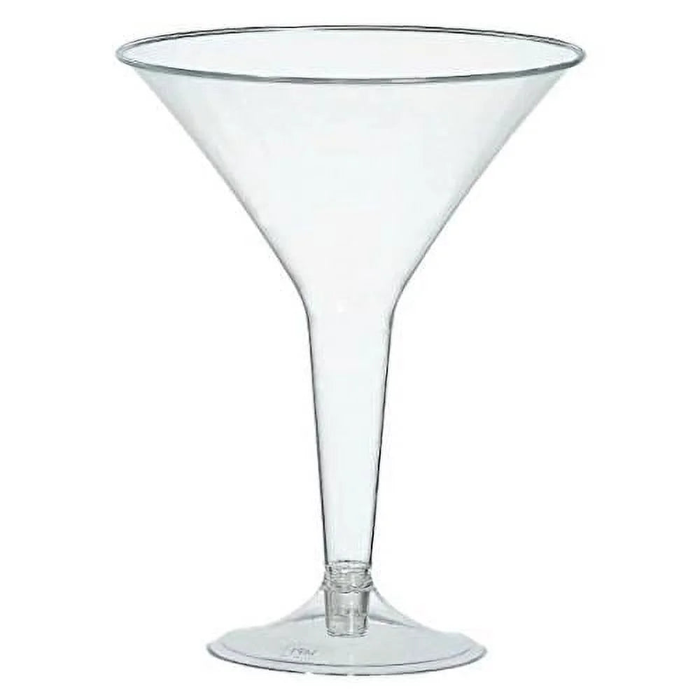 Clear Plastic Martini Glasses, 20 Count G312422
