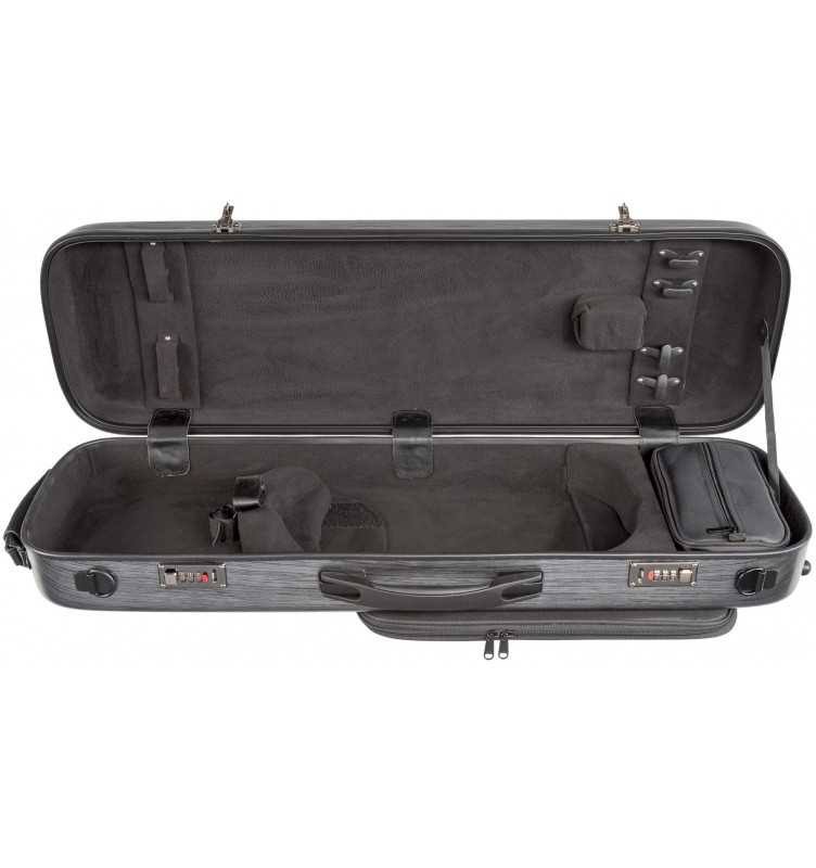 Oblong Scratch-Resistant Violin Case Black K487777