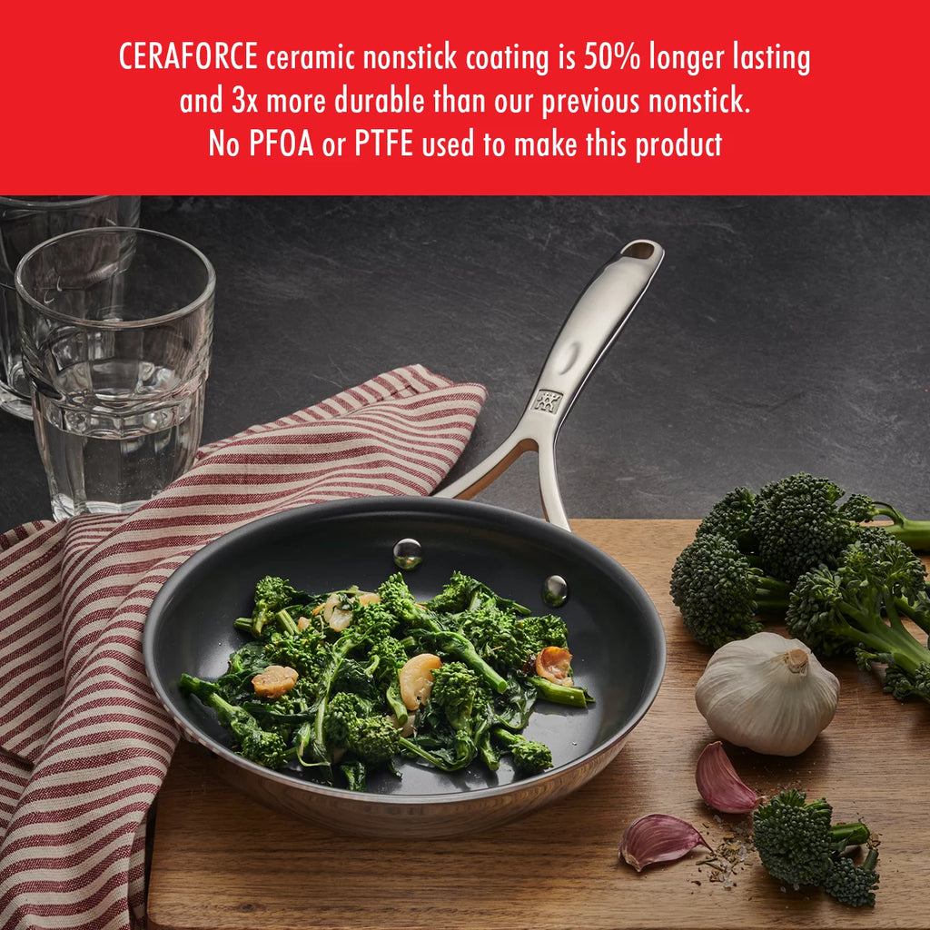 10-pc Stainless Steel Ceramic Nonstick Cookware Set F81076