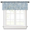 54"x18" Blue Sheer Valance Curtains P15224