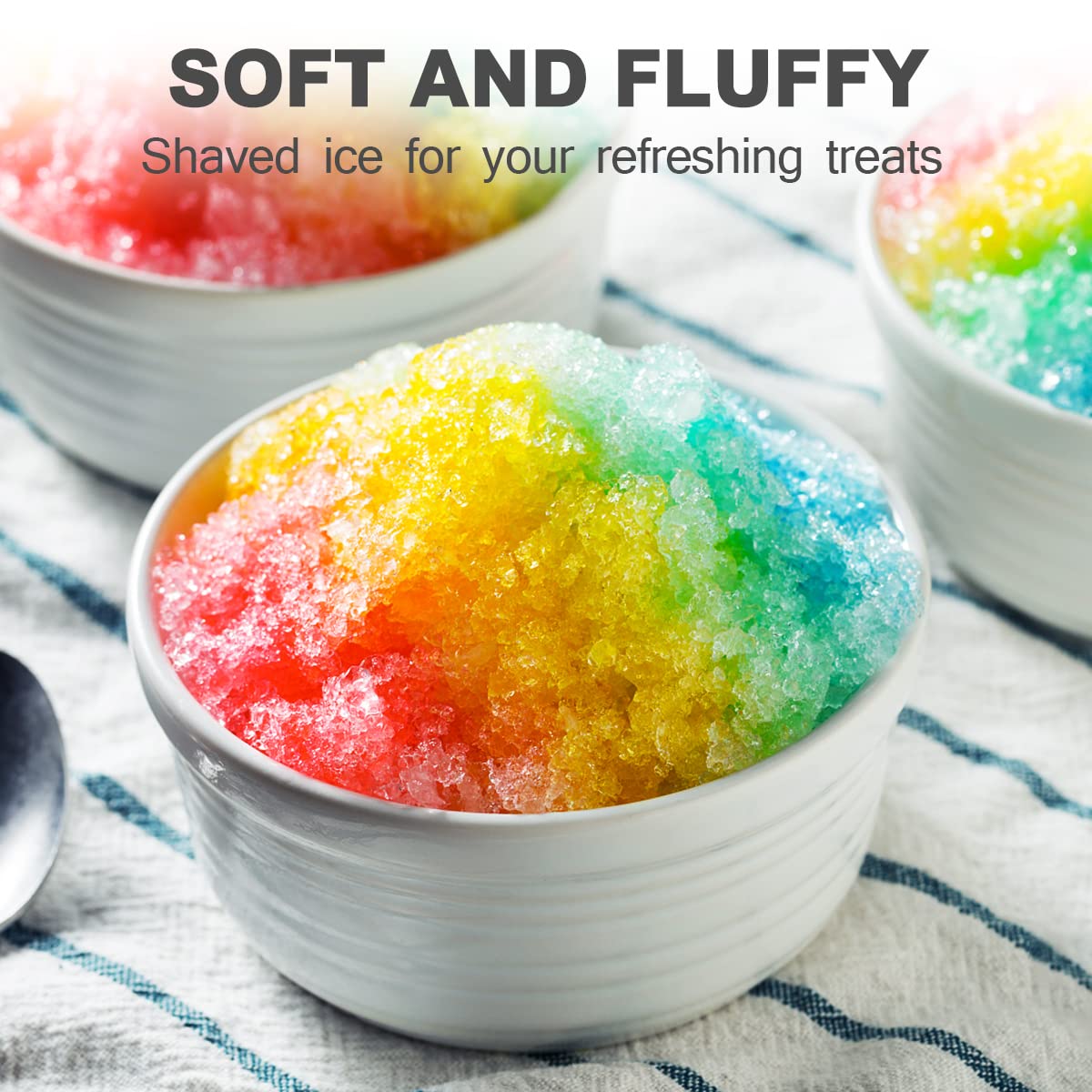 Portable Shaved Ice Machine with Cube Trays E8928