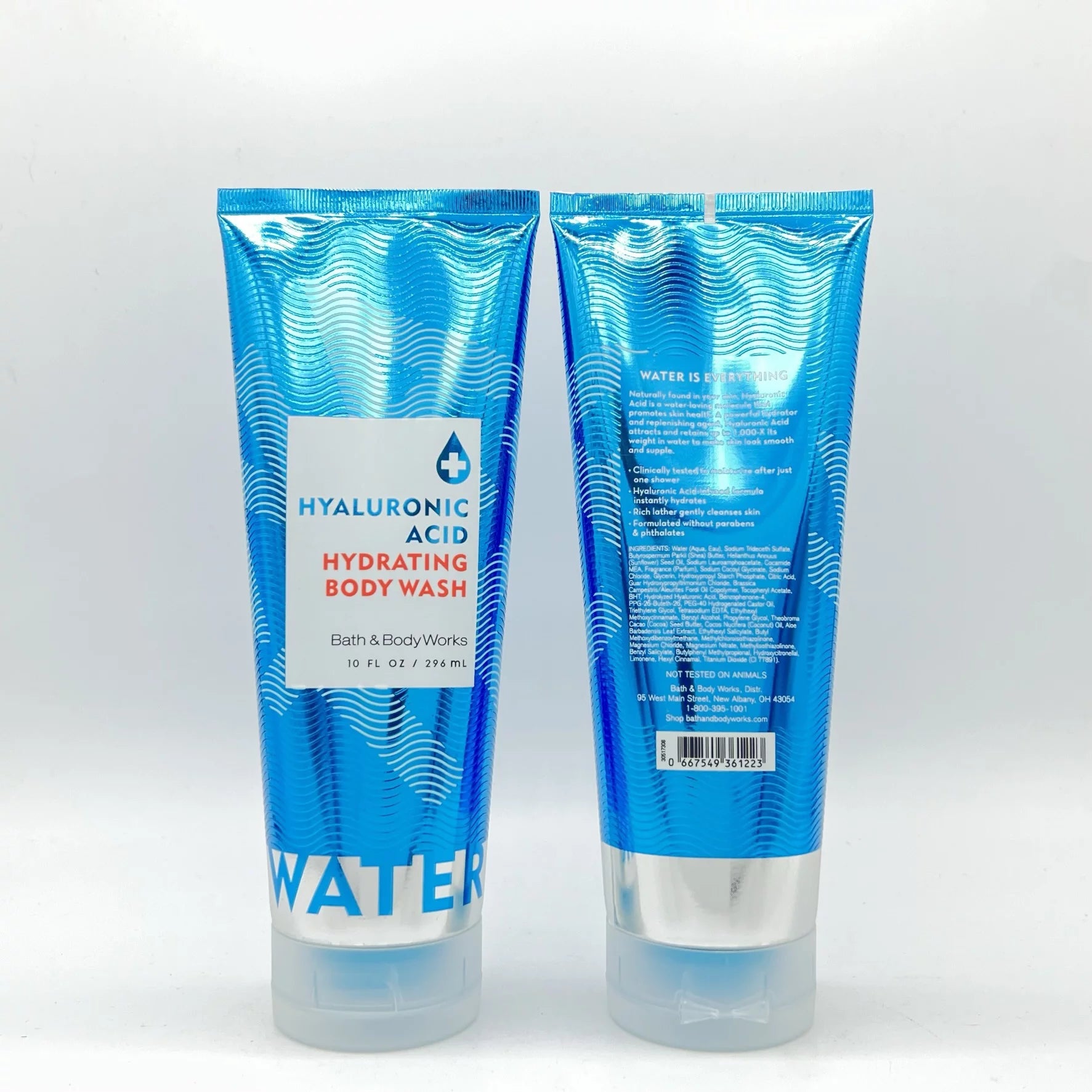 Hyaluronic Acid 10oz Hydrating Body Wash Pack of 2 O374