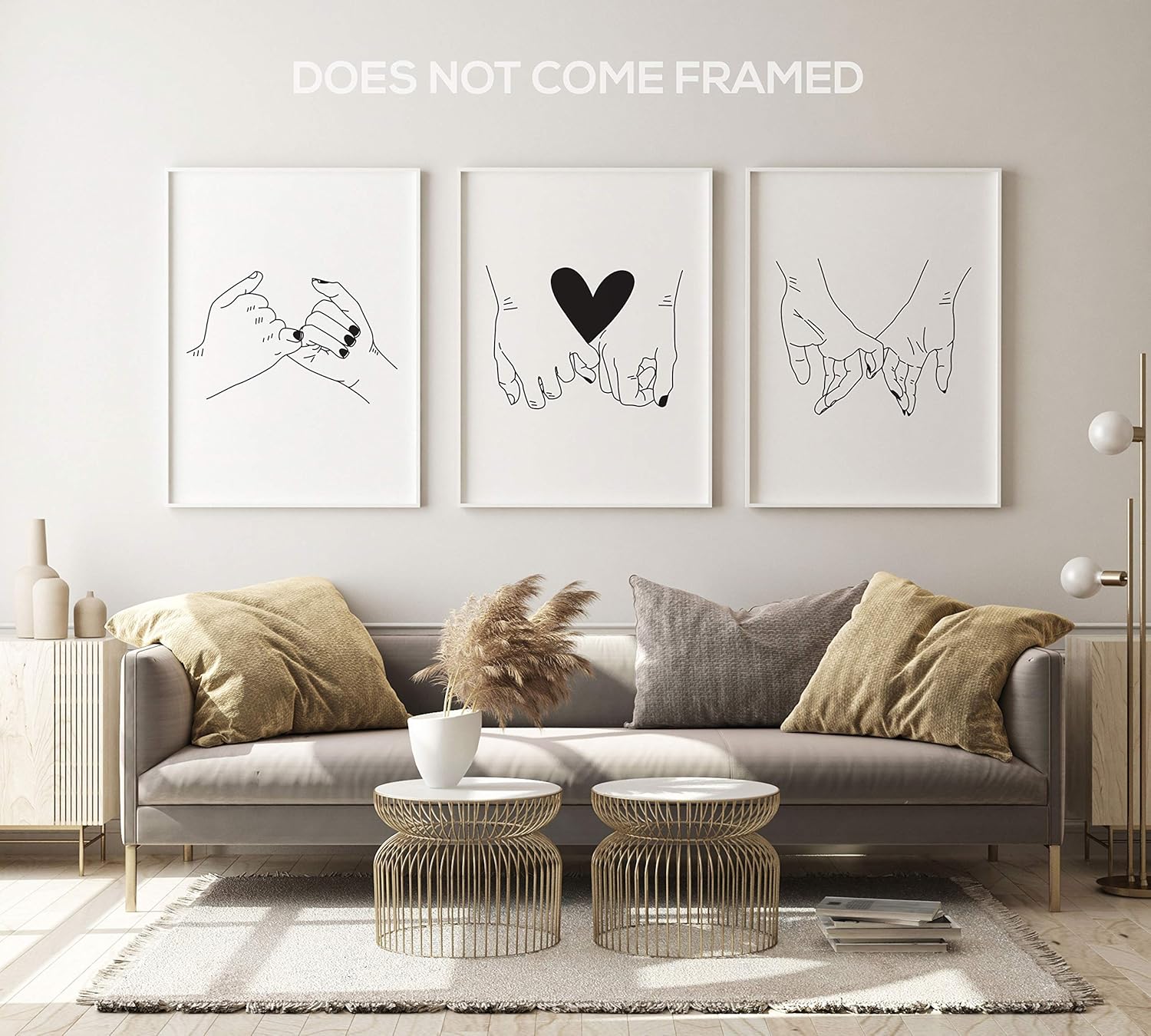 Set of 3 Unframed 24 x 36 Inch Typography Art Print G548784