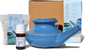 Neti Pot, 5 ml Essential Oil, 2 oz Mineral Salt Rinse Pack of 2 J704