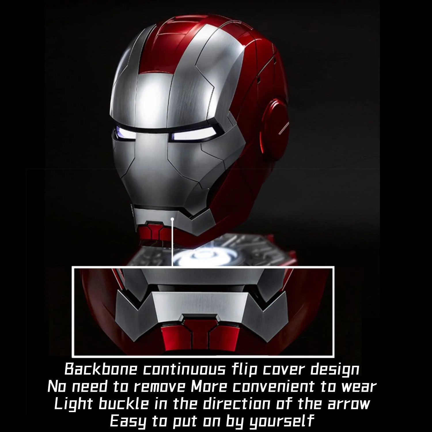 Iron Man Helmet Electronic Mask with Sounds & LED Eyes 1:1 Model R510435
