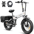 1400W Peak Motor 30MPH Max Speed 624WH Removable Battery Full Suspension 20 * 4.0 Fat Tire Foldable Ebike O832