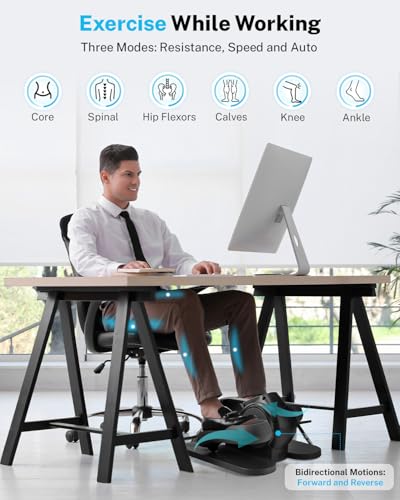 3-in-1 Mini Seated Pedal Exerciser with 10 Resistance Levels G825