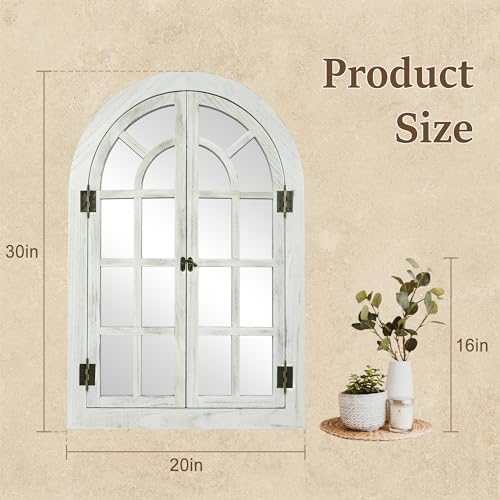 Arched Wall Mirror Wood Frame W44527