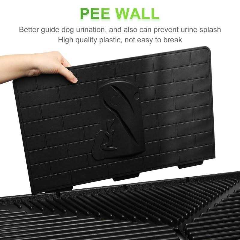 Dog Grass Pad with Tray Large, Reusable Artificial Grass Training Pads O4653