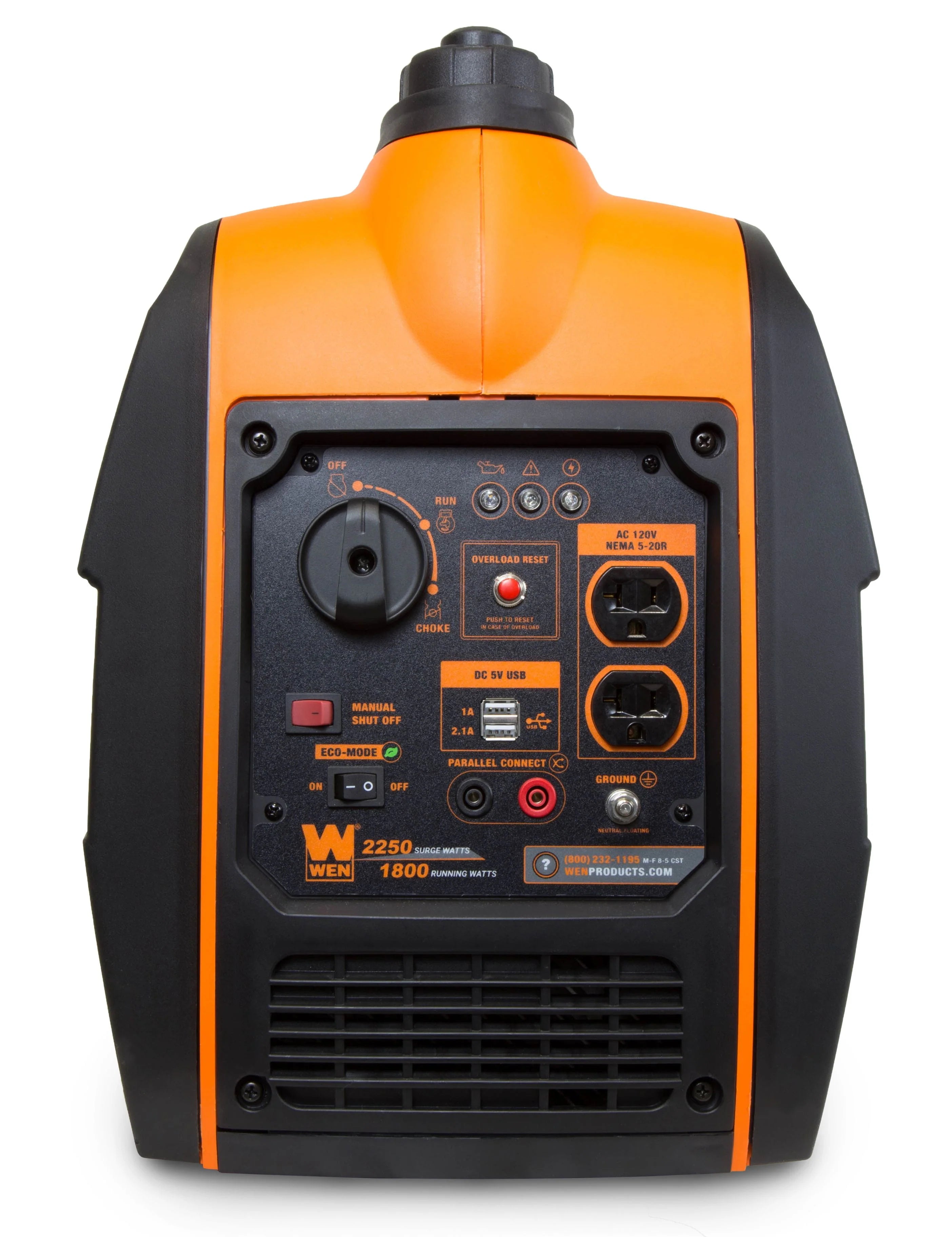 2250-Watt Portable Inverter Generator with Fuel Shut-off H9712