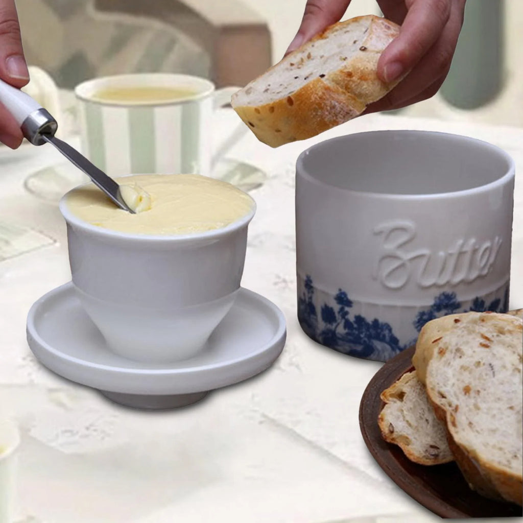 Butter Crock with Lid Butter Keeper Butter Container French Butter Dish U232
