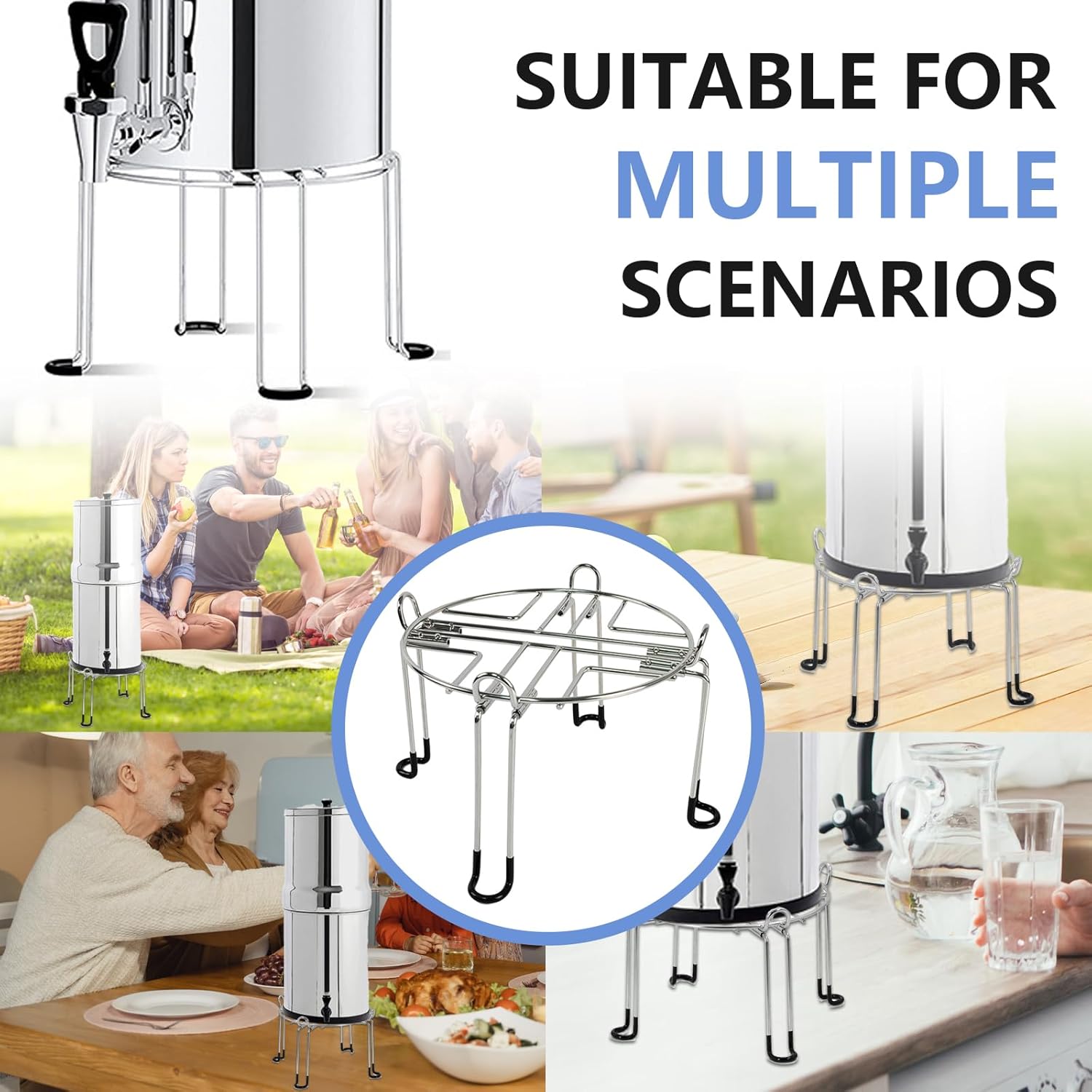 Stainless Steel Water Filter Stand Y79271