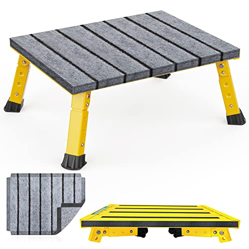3-Level Adjustable Height Aluminum Folding RV Step M2683