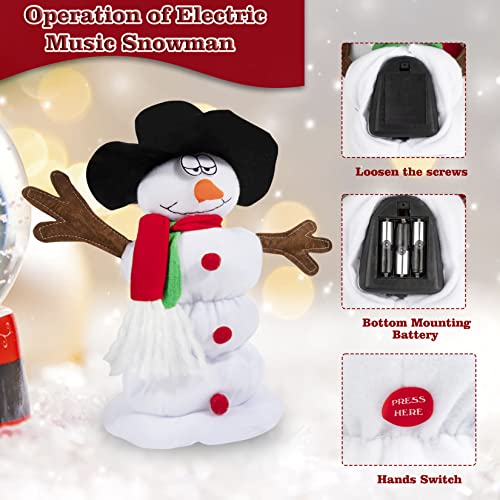 Snowman Plush Toy with 6 Christmas Songs L486