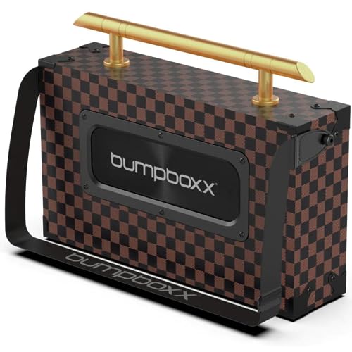 Retro Bluetooth Boombox with Rechargeable Lithium Battery, Carrying Strap & Mic R161516