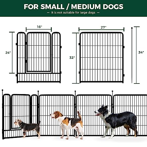 32 inch 16 Panels Dog Playpen J1960