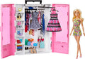 Blonde Fashion Doll & Pink Closet Playset with Clothes & 12 Accessories Z32612