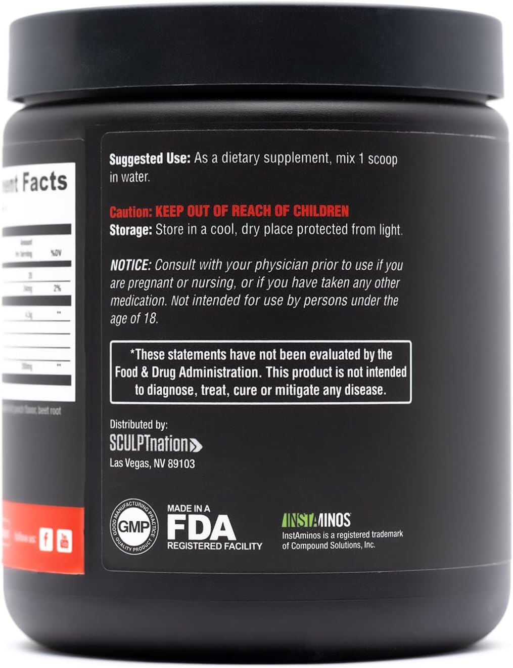 BCAA Powder Fruit Punch 30 Servings X5829