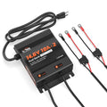 2-Bank 10A Dual Smart Battery Charger 14.6V LiFePO4 AC-DC Charger with LED Indicator E742